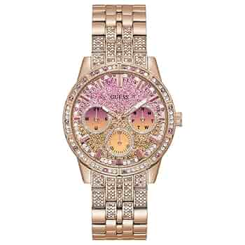 Amazon.com: GUESS Ladies Sport Multifunction Duotone Crystal